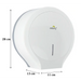 DOLPHY CLASSIC Toilet Paper Roll Dispenser Dimensions