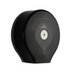 DOLPHY Classic Jumbo Toilet Roll Dispenser - Black Side Facing View