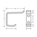DOLPHY SS Hat Coat Hook Screw Fix 20mm Depth Mesurements Image