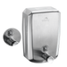 DOLPHY stainless steel dispenser 500ml up close view showing pump and polished steel finish