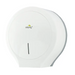 Dolphy Classic Jumbo Toilet Paper Roll Dispenser - White Front Facing View