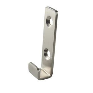 Dolphy Single Robe Hook - Silver Side View