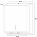 Dolphy Slimline Stainless Paper Towel Dispenser Dimensions 36.5cm x 28.5cm x 22.5cm