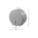 Dolphy Stainless Steel Jumbo Paper Roll Dispenser Dimensions
