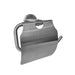 Dolphy Stainless Steel Roll Holder with Cover Brushed Silver Left Side View