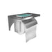 Dolphy Stainless Steel Toilet Roll Holder With Shelf Side View