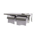Dolphy Stainless Twin Toilet Roll Holder with Shelf Front View