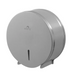 Dolphy Steel Jumbo Toilet Paper Roll Dispenser Silver Front View