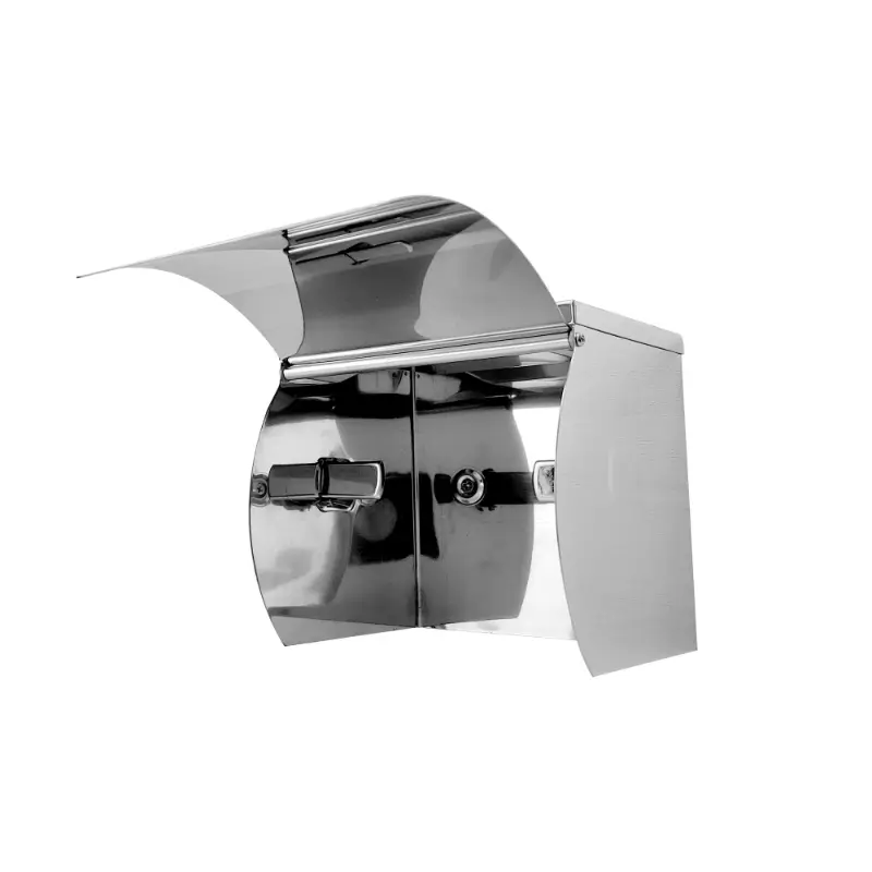 Dolphy Steel Single Toilet Roll Holder with Shelf open view