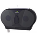 Dolphy Twin Toilet Roll Dispenser Black Front View
