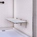 Metlam accessible folding shower seat Australia installed in accessible bathroom