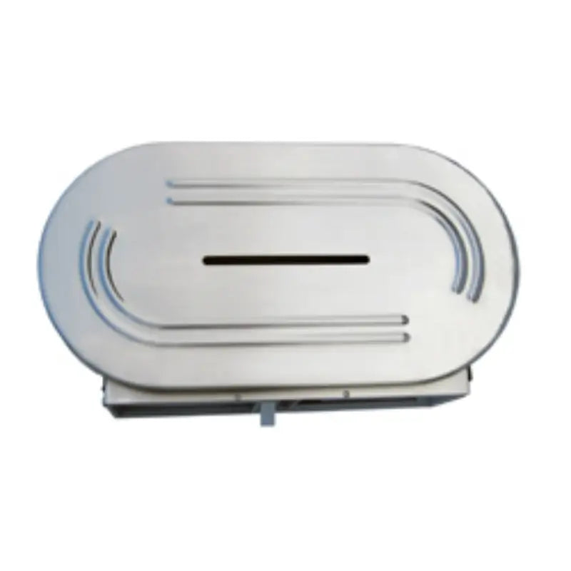 Metlam Double Jumbo Toilet Roll Dispenser Australia in stainless steel finish