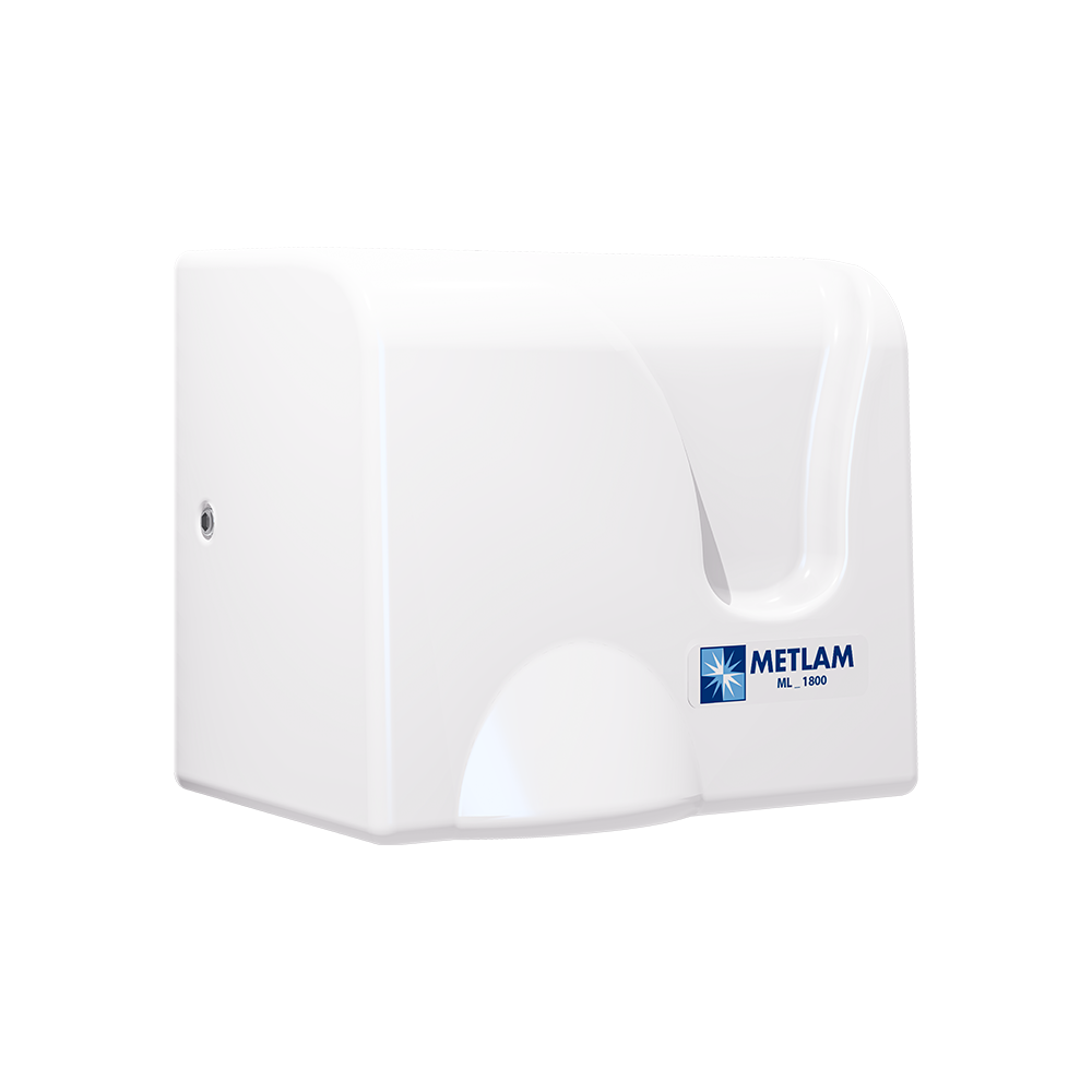Metlam ML 1800 WHT White ABS Automatic Hand Dryer for Commercial Washrooms