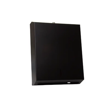Metlam ML725 Multi Fold Paper Towel Dispenser in Designer Black Front View