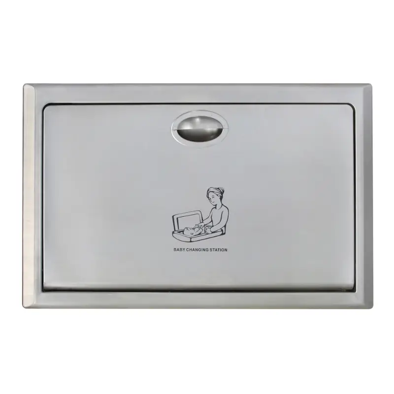 Metlam ML8200SM Baby Change Table Surface Mounted Horizontal front view closed