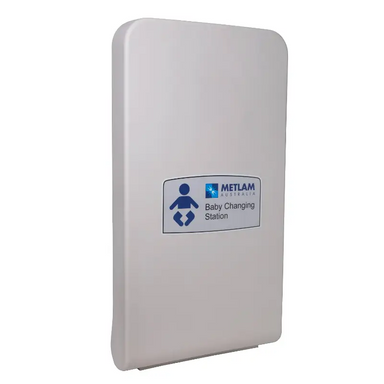 Metlam ML_8100V vertical baby change station front view closed 126mm slim profile