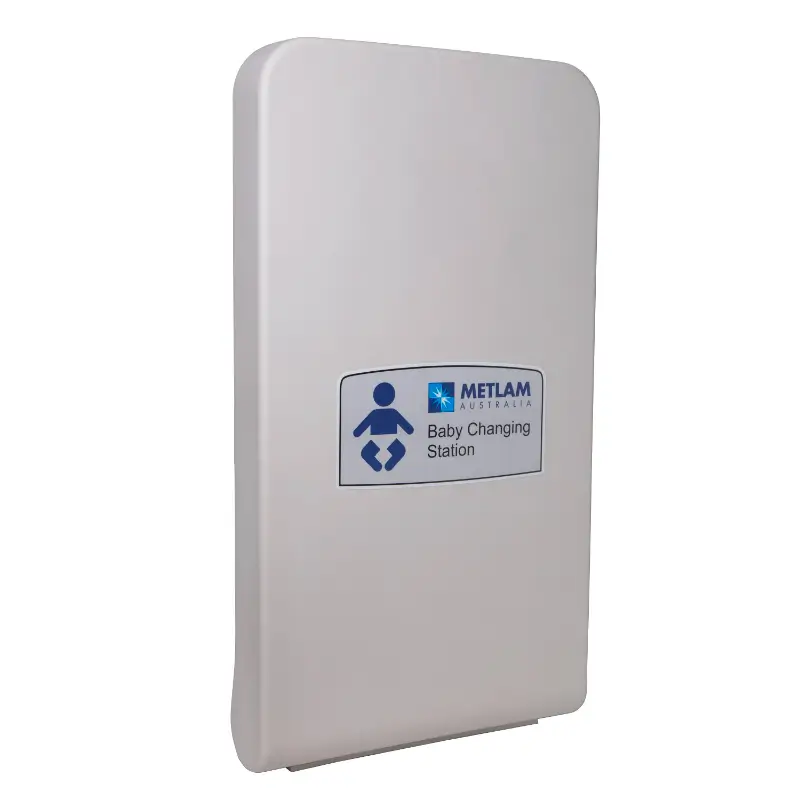 Metlam ML_8100V vertical baby change station front view closed 126mm slim profile