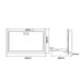 Metlam Recessed Baby Change Station in Stainless Steel dimensions