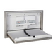 Metlam Recessed Horizontal Baby Change Station in Stainless Steel side view open