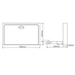 Metlam Surface Mounted Horizontal Baby Change Station in Stainless Steel Australia Dimensions