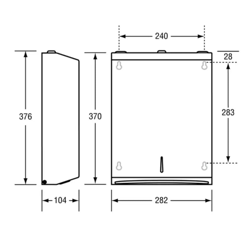 Metlam | Slimline Paper Towel Dispenser - Surface Mounted