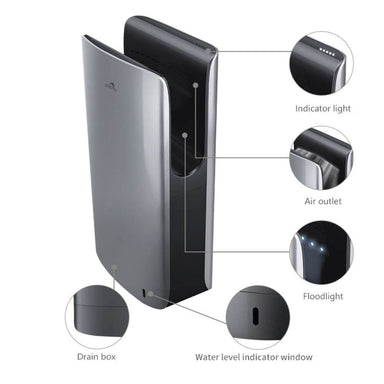 Dolphy ULTRA COMPACT Jet Hand Dryer - 1850W Information Picture