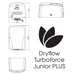 dryflow turboforce hand dryer Brushed Satin Informational Picture