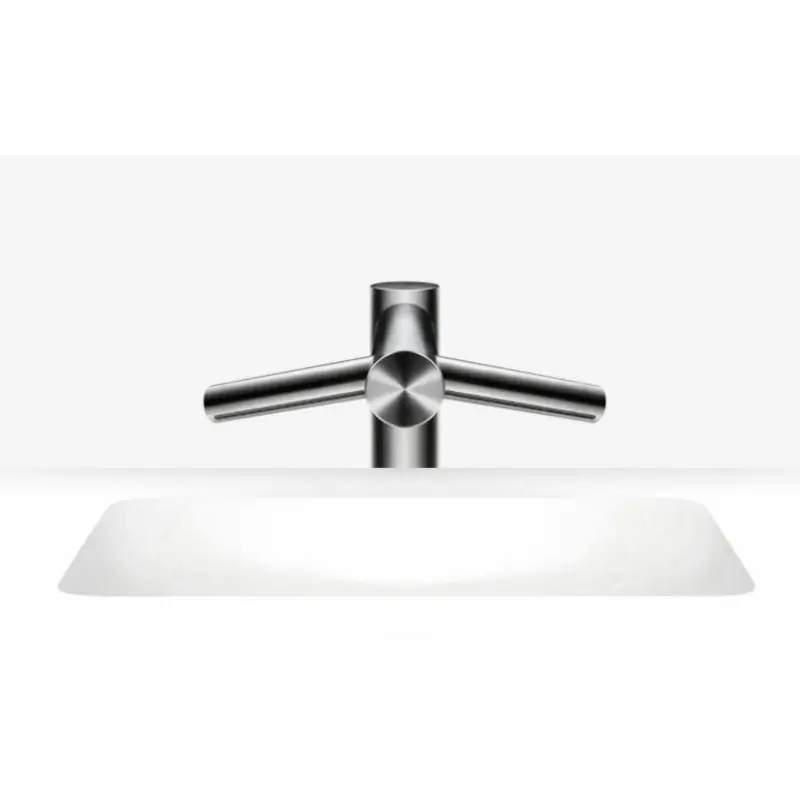 Dyson Airblade Wash+Dry short model installed at a commercial washroom basin