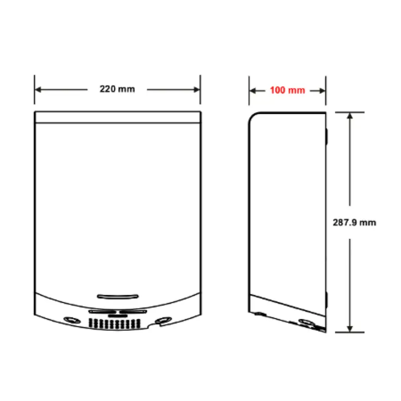 metlam-eclipse-slimeline-automatic-hand-dryer-drawing-dimensions