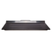 Metlam folding shower seat in black compact laminate for accessible bathrooms - front angle.
